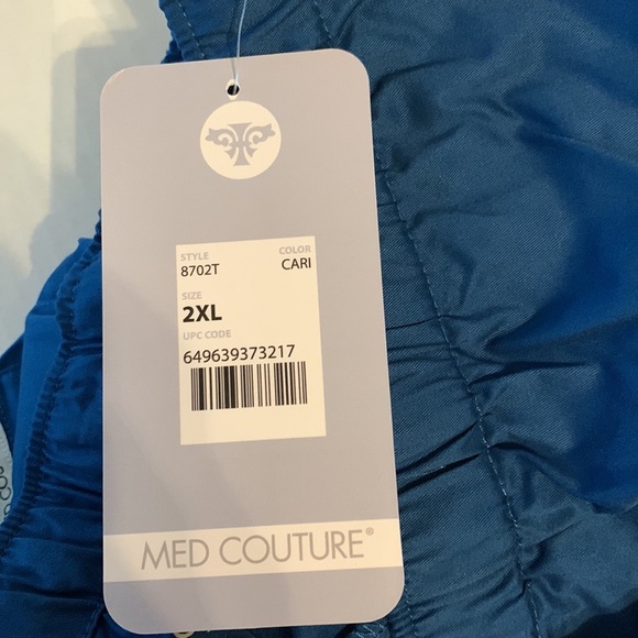 NWT 2 pair Scrubs Med Couture style 8720Tall, Men's 7 Pocket Cargo Pant - Picture 5 of 5